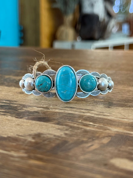 Navajo Turquoise Cuff Bracelet