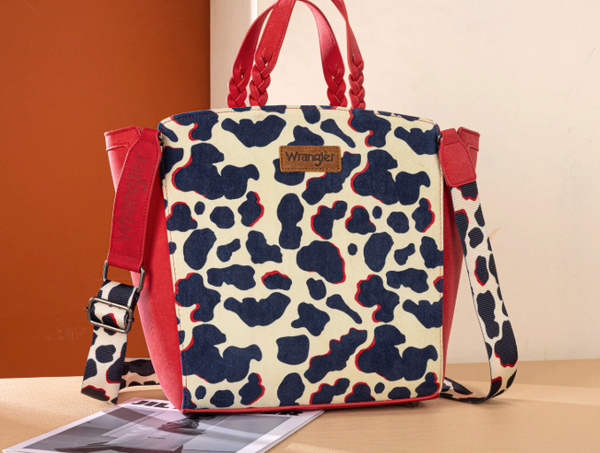 Wrangler Cow Print Tote