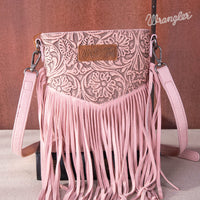 Wrangler Embossed Fringe Crossbody