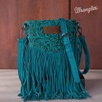 Wrangler Embossed Fringe Crossbody