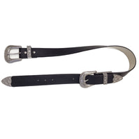 Silver Western Double Buckle Belt