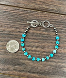 Handmade 6mm Heart Gemstone Adjustable Bracelet