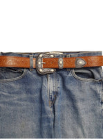Western Floral Tooled Belt