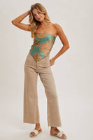 Paisley Satin Bandana Tube Top