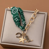 Scarf Charm Bracelet- Boot, Star, Horseshoe