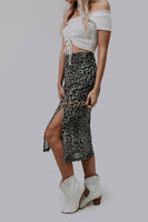Leopard High Waisted Skirt