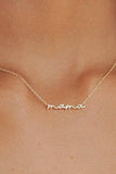 18K Stainless Steel Mama Necklace