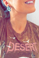 White Concho Clay Earrings