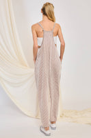 WRINKLE RIB STRAPPY JUMPSUIT