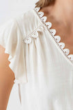 Scallop Lace Trim Top