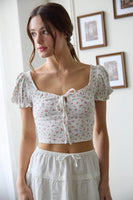 Floral Knit Crop Top