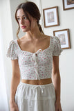 Floral Knit Crop Top