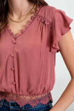 Scallop Lace Trim Top