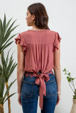 Scallop Lace Trim Top