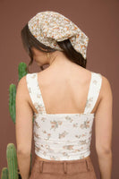 Floral Ribbon Bow Crop Top
