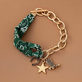 Scarf Charm Bracelet- Boot, Star, Horseshoe