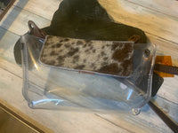 Hide Flap Clear Small Purse