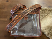 Tooled  Detail Clear Purse